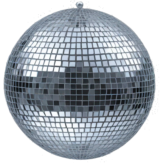 silver disco ball emoji