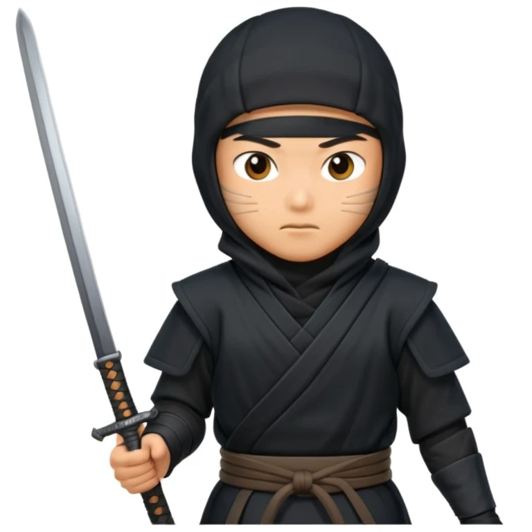 A ninja with a sword emoji