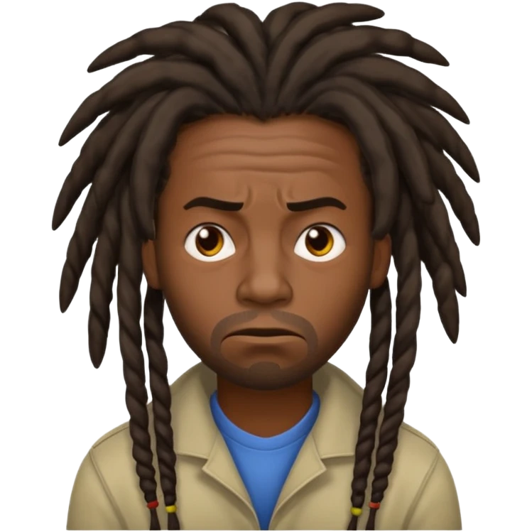 Black guy with stinky dreads emoji