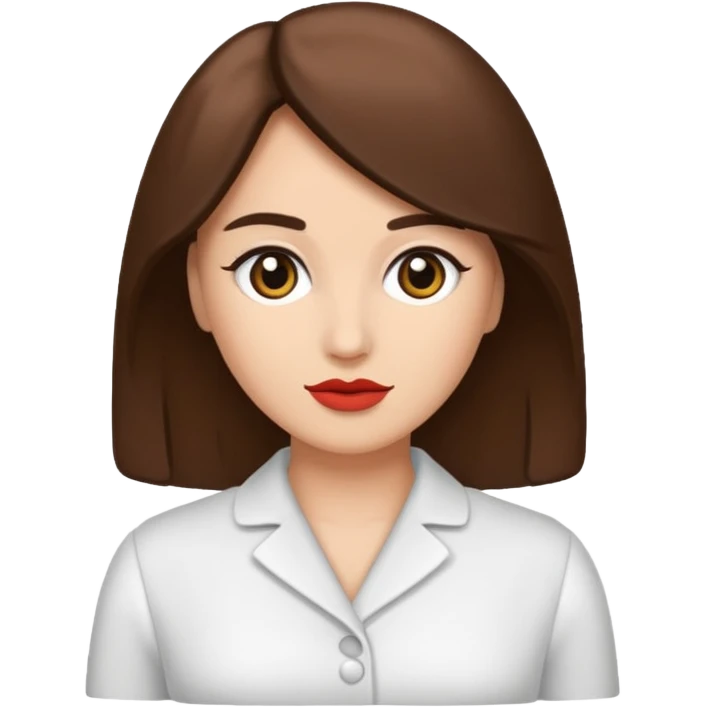 Zezette de femme blanche brune emoji
