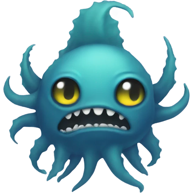 Emo sea monster emoji