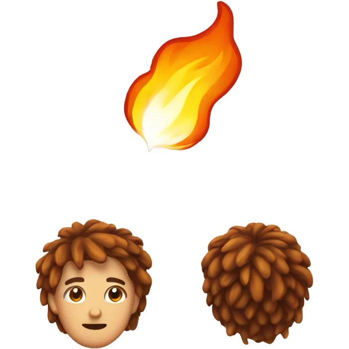 Hair on fire  emoji