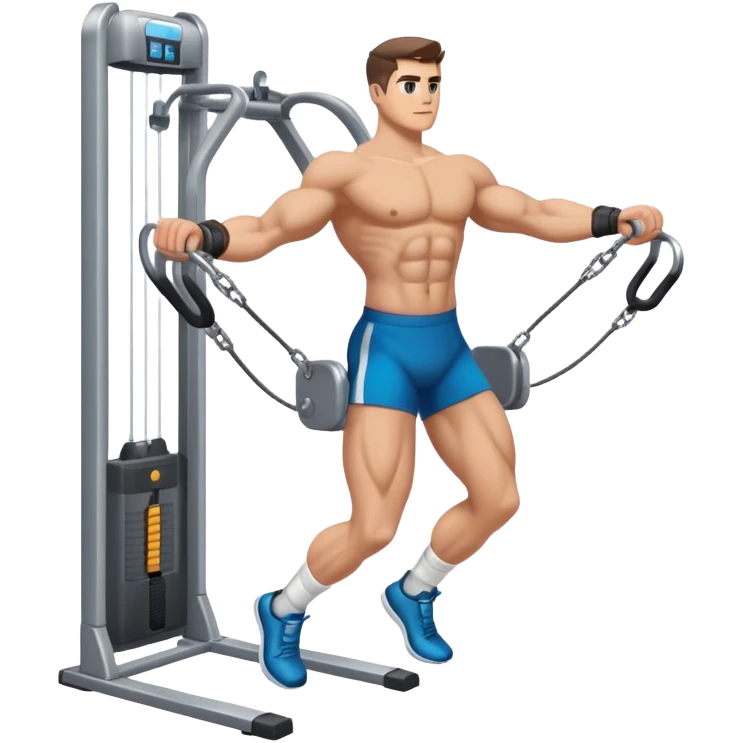 standing cable-machine-leg-raise with ankle-cuffs emoji