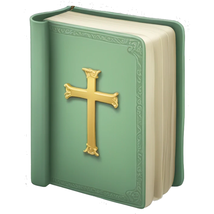 Light Sage green holy Bible  emoji