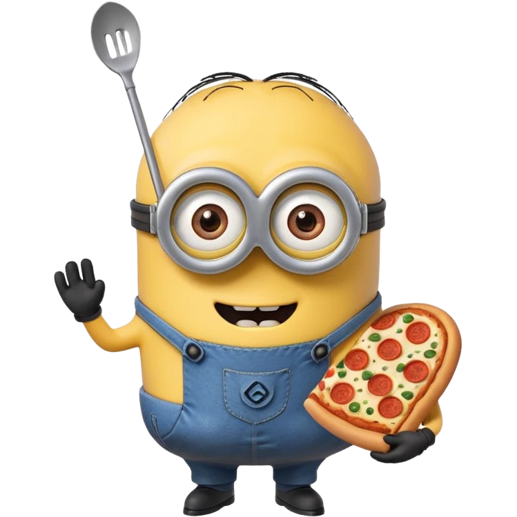 un minions  del cartone animato con la pelle di colore viola e che abbiamo il pizzetto come barba emoji