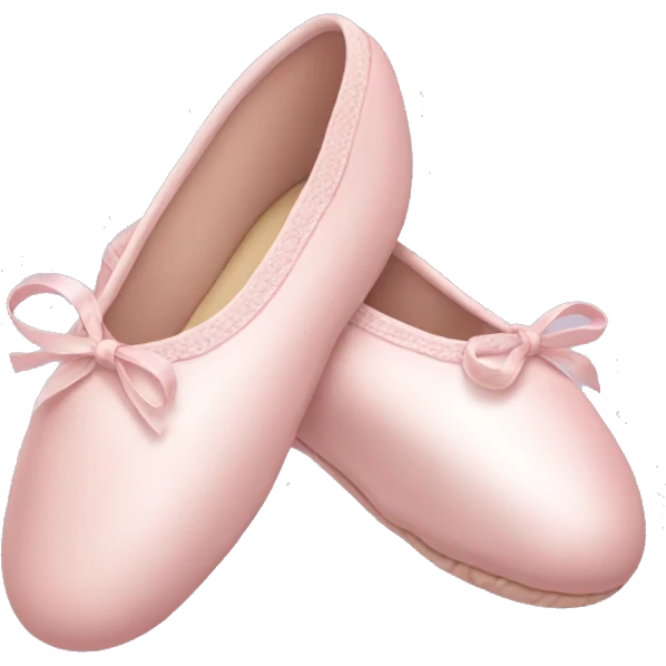 Pale pink ballet shoes emoji