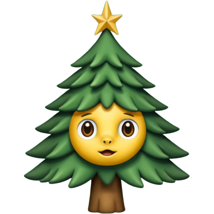 sapin avec yeux de biche emoji