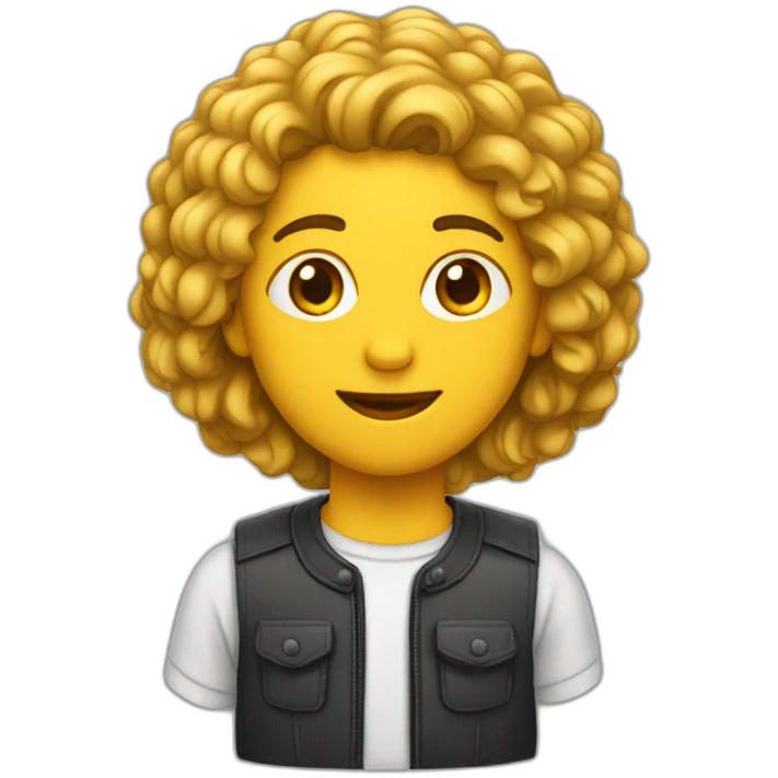 adulto com cabelo feio emoji