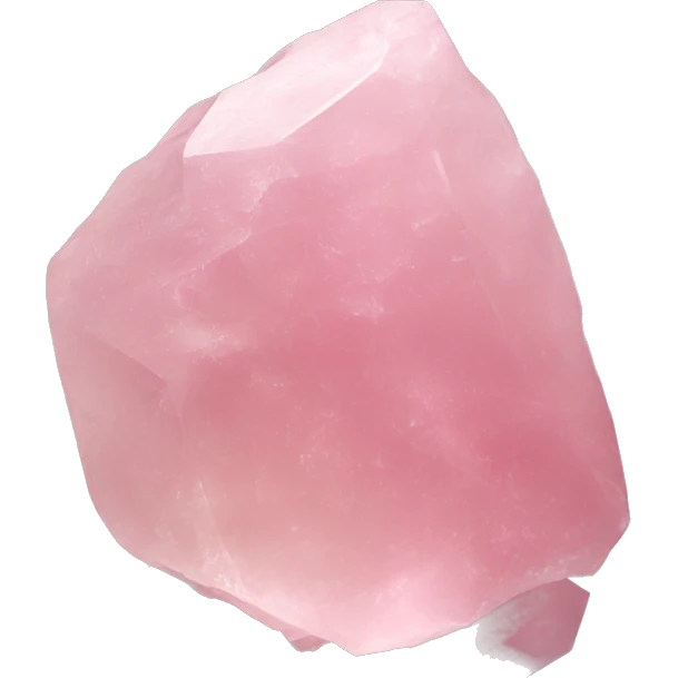 Rose quartz crystal cluster  emoji