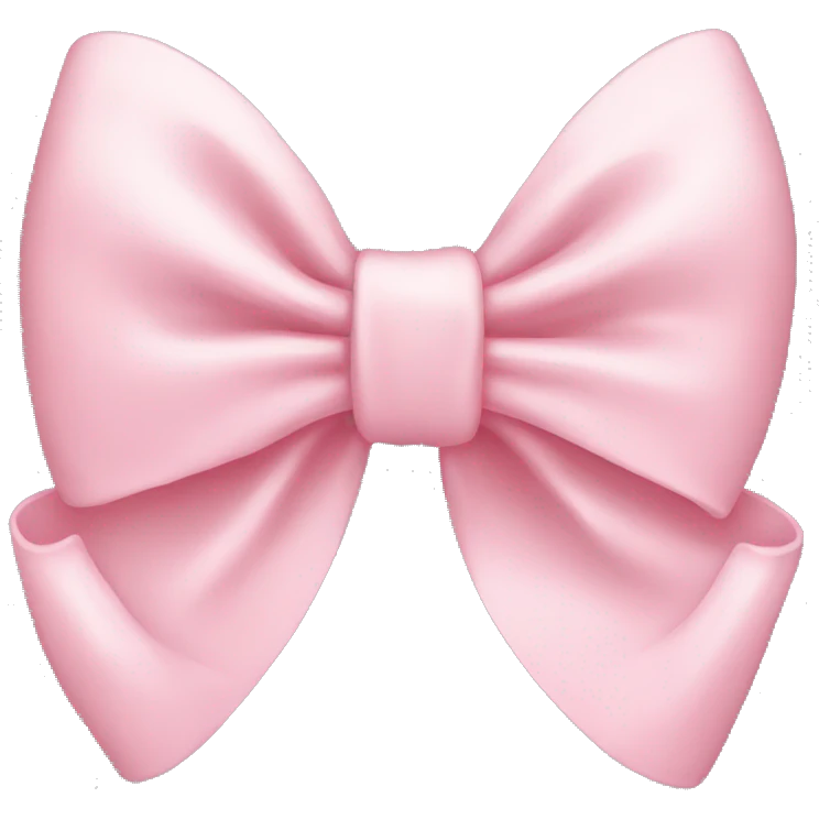 Light pink bow emoji