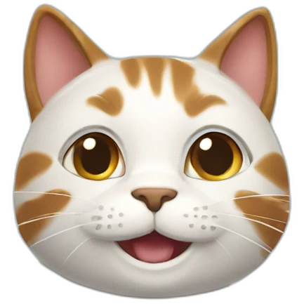 Happy cat emoji