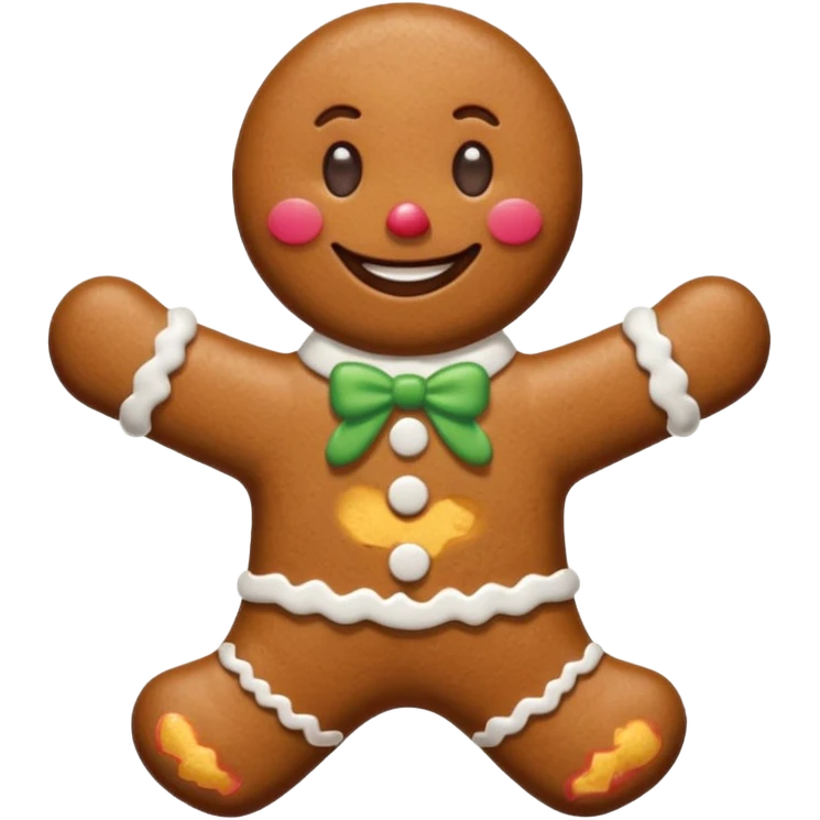 gingerbread man emoji