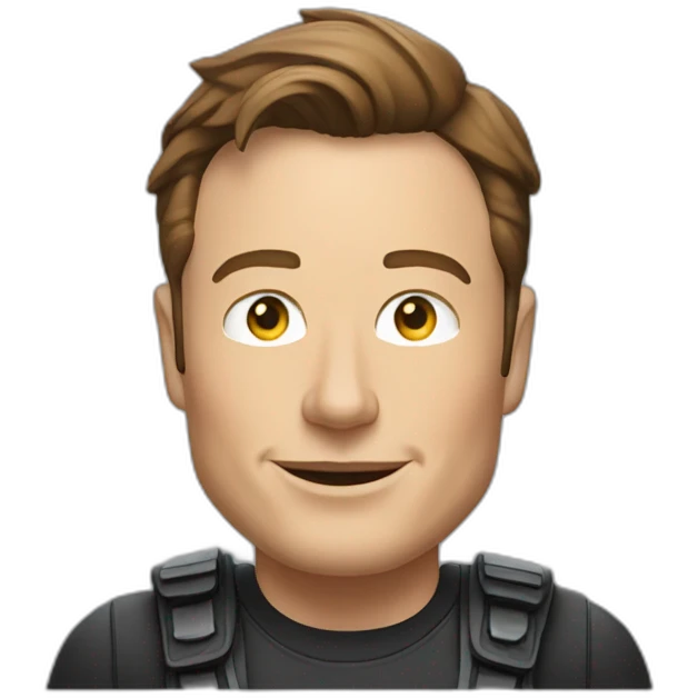 Elon musk mountain biking emoji