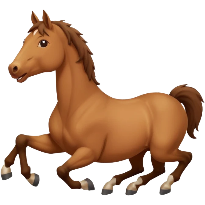 Rolling on the Floor Laughing horse emoji