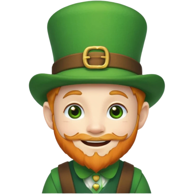 cute kawaii leprechaun emoji