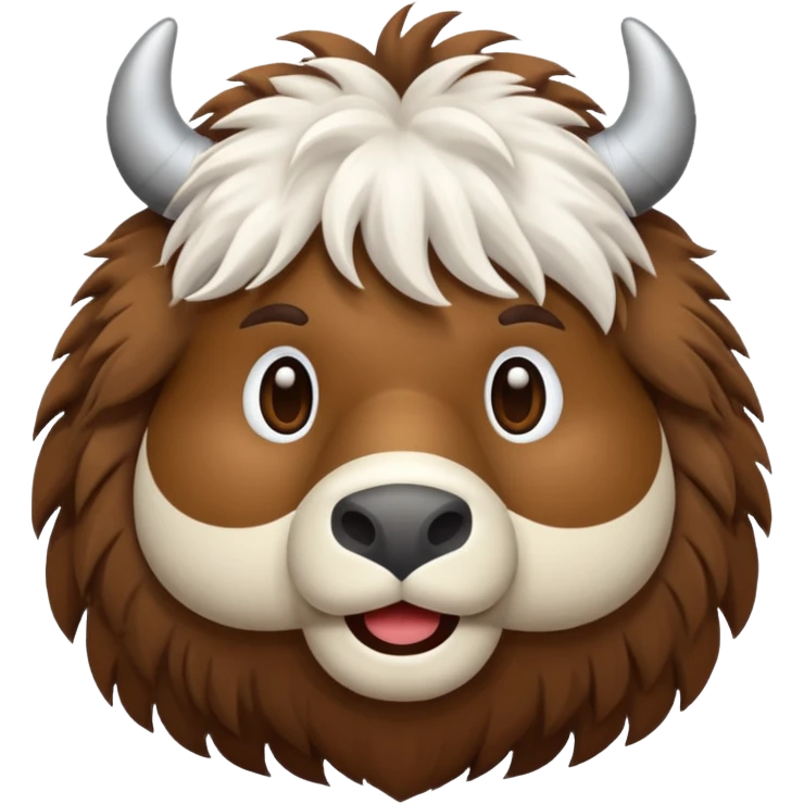 Yak 3D emoji png emoji