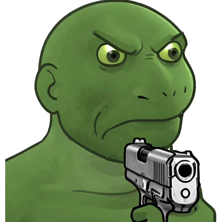 Man with a gun emoji