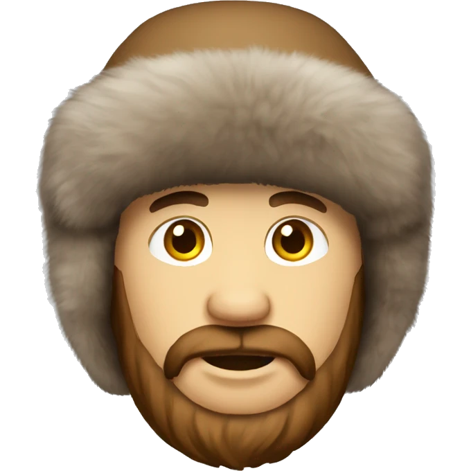 ushanka with brown hair emoji