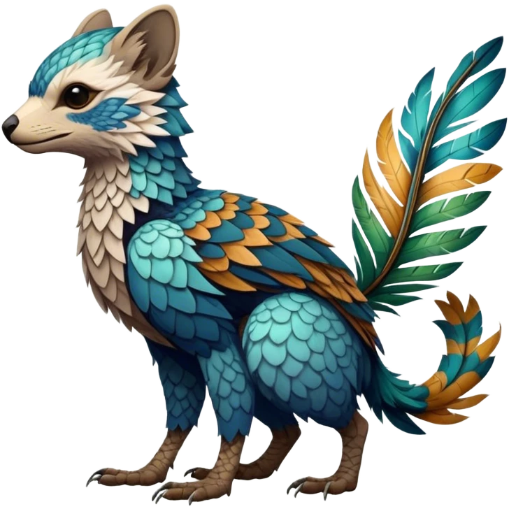 Modern Realistic Rare Fantasy Vernid-Trico-species by LiLaiRa full body emoji