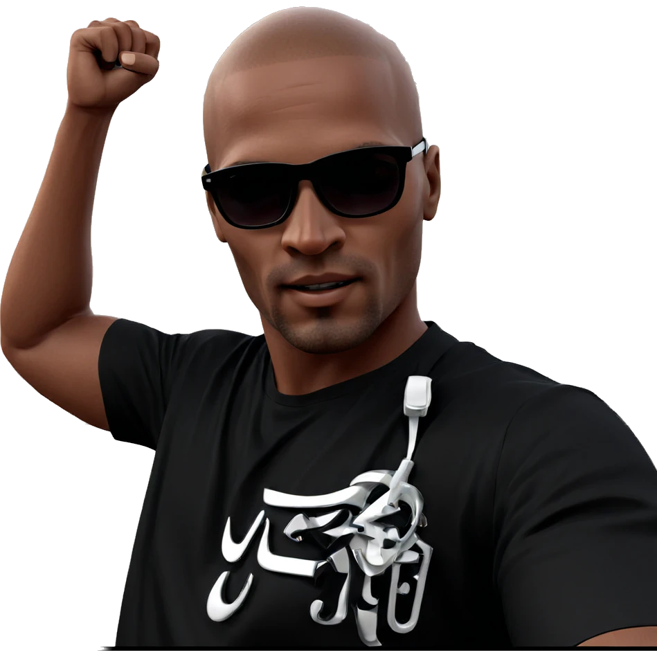 man in sunglasses looking cool emoji