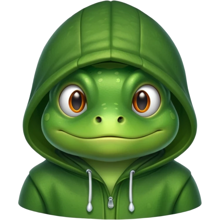 frog with hoodşe emoji