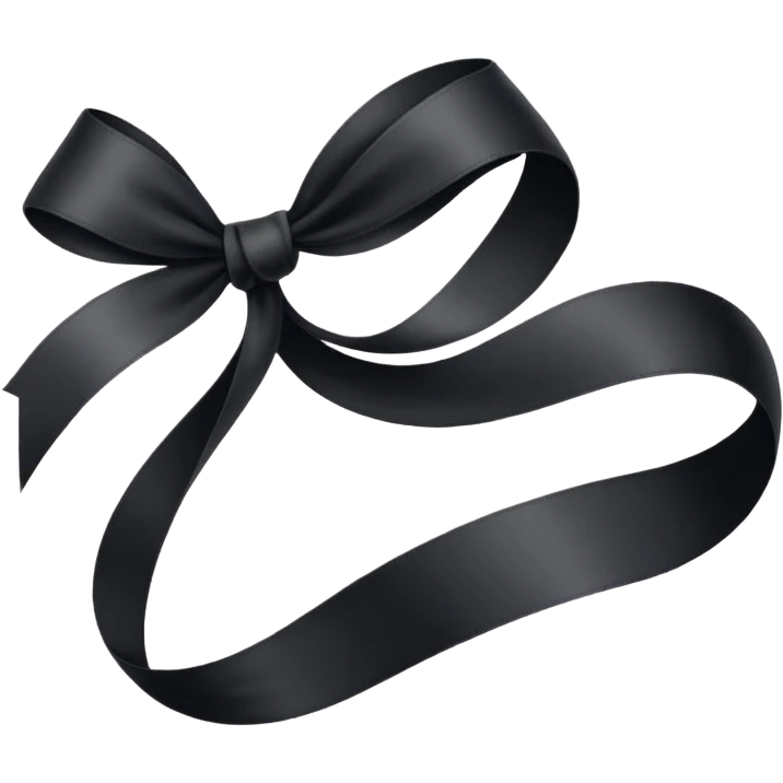 روبان سیاه emoji