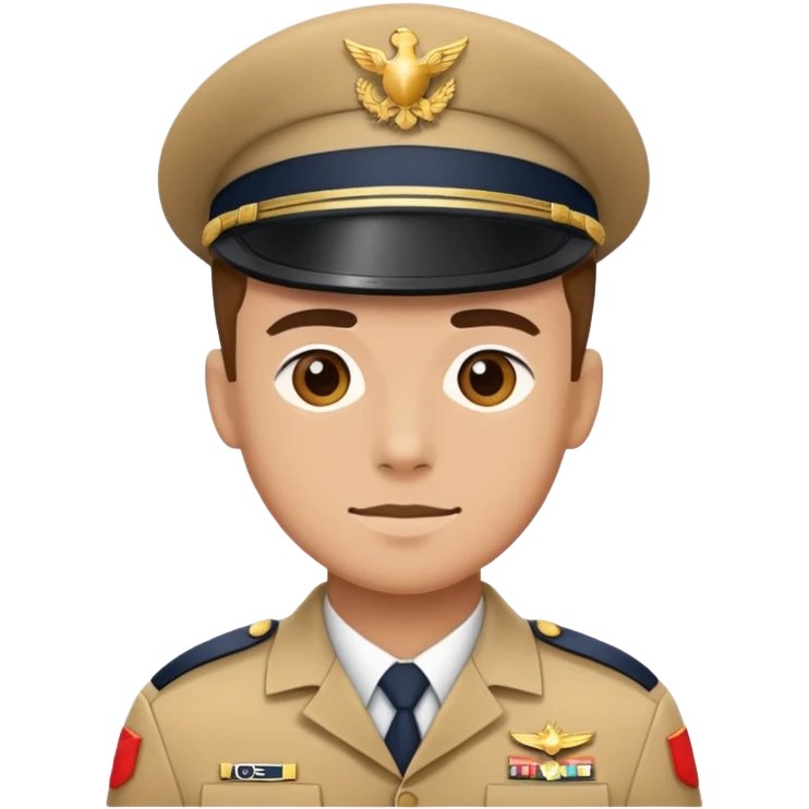service man in uniform emoji