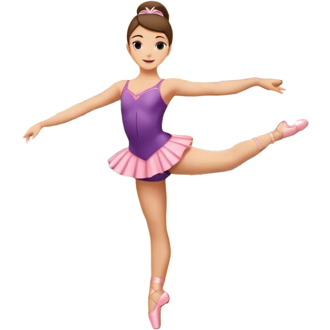 Una chica con vestuario de bailarina urbana con las piernas flexionadas, el dedo índice en la boca, el tren superior inclinado hacia la izquierda y con la cadera proyectada hacia la izquierda emoji