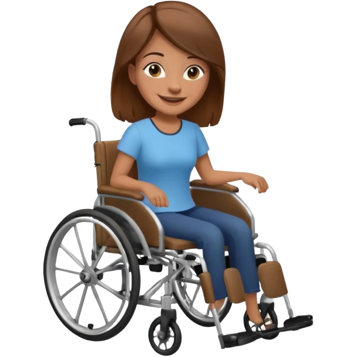 woman in manual wheelchair emoji