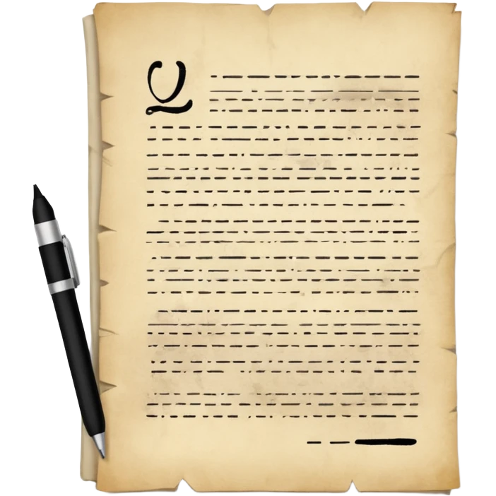 a screenplay manuscript  emoji