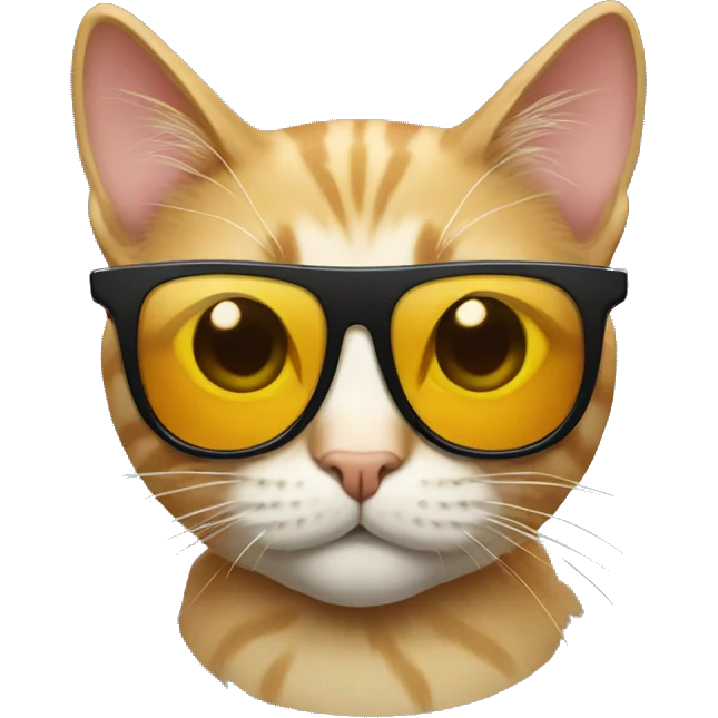 Cat with sunglasses emoji
