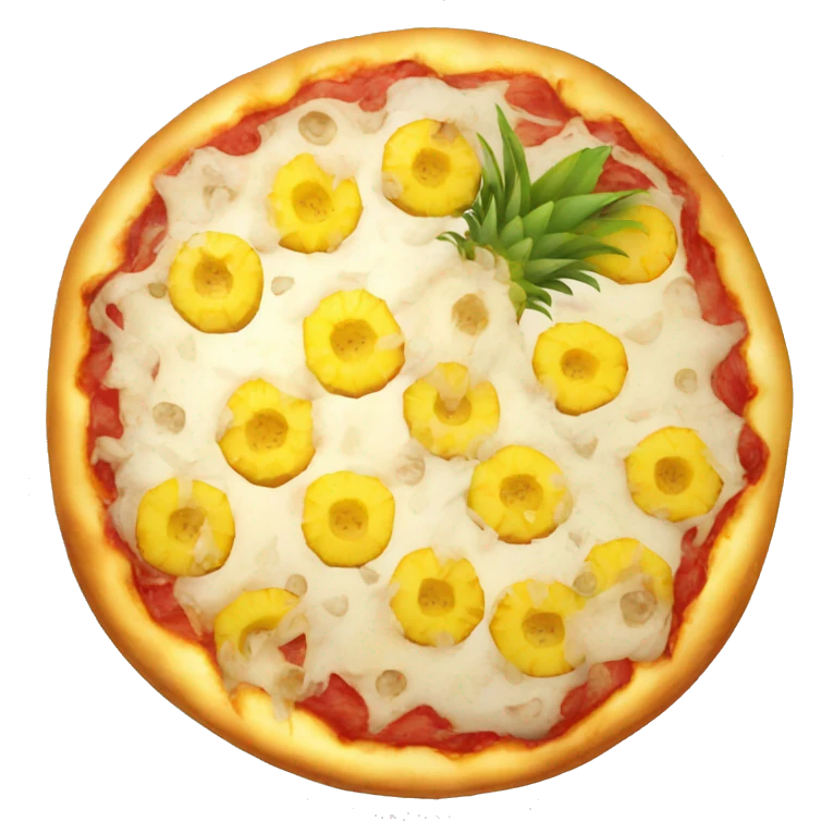 pineapple pizza no leaves emoji