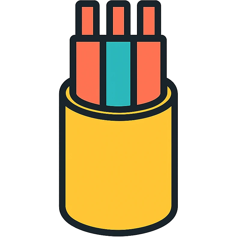 wire icon, stylized, abstract, suitable for UI emoji
