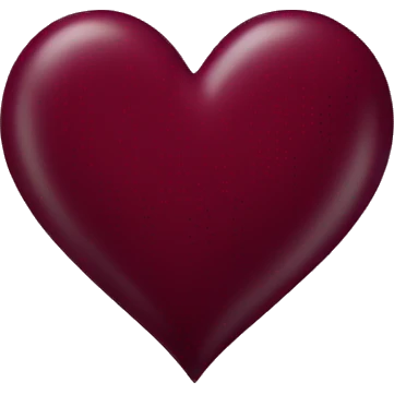 maroon heart emoji