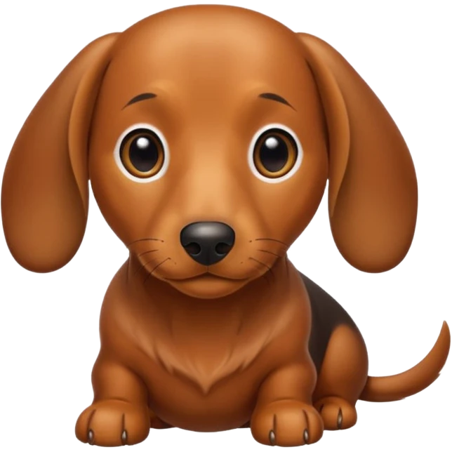 Perro salchicha emoji