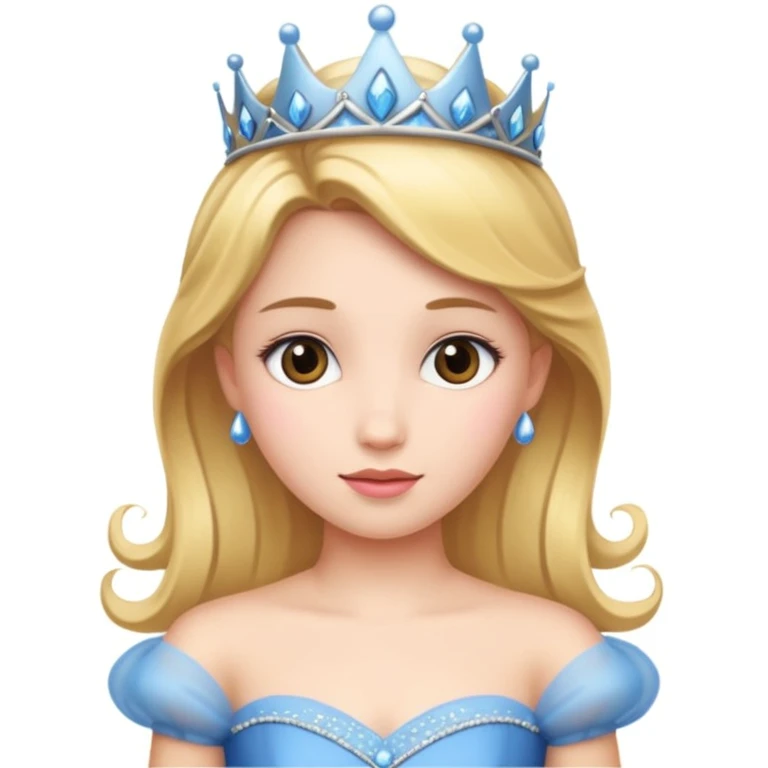 girls in a princess dress emoji