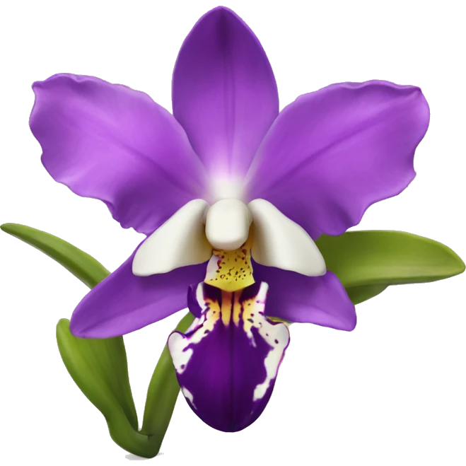 orquídea emoji