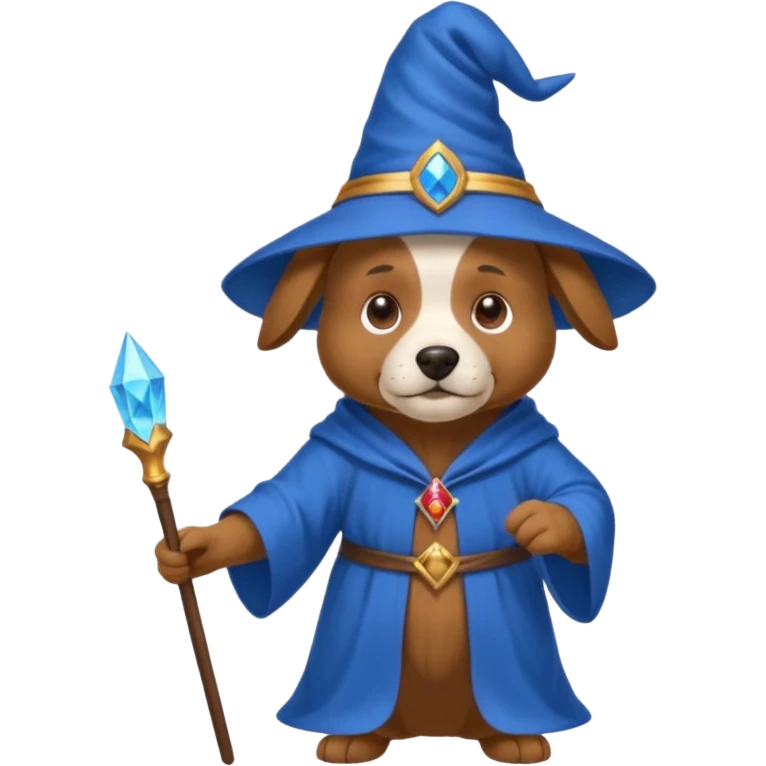 Dog wizard emoji