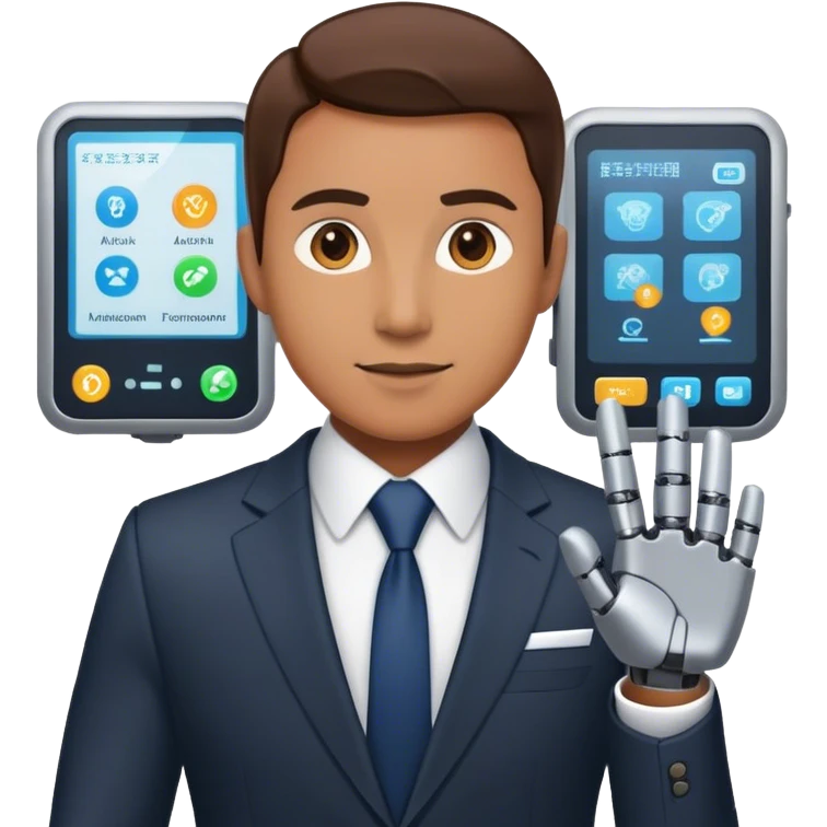 Business manager and automation emoji