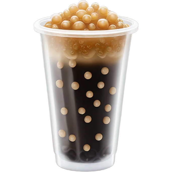 Black sugar Bubble tea emoji