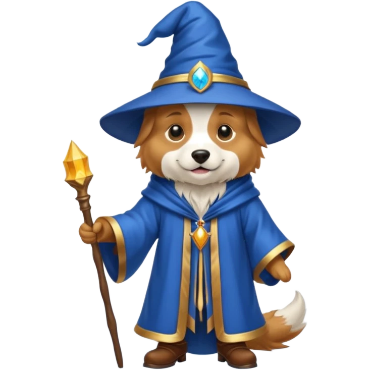 Dog wizard emoji