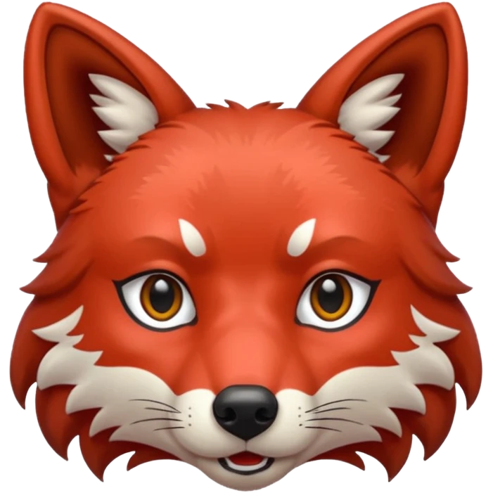Loup rouge emoji