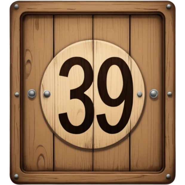 hotel room number wood sign near door 309 emoji