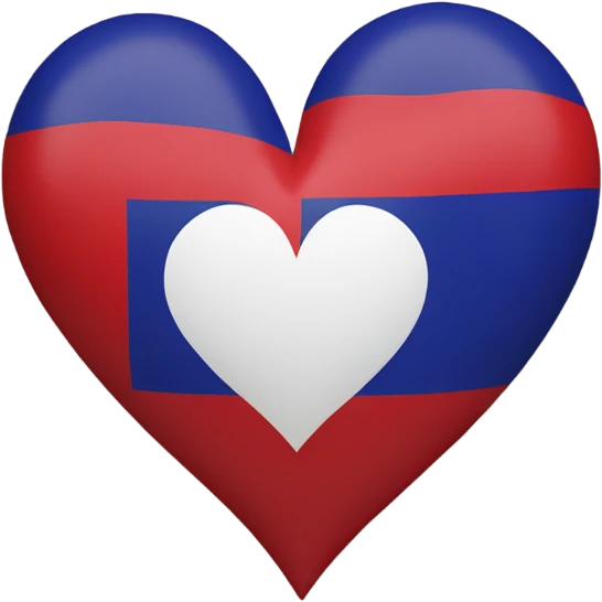 Heart on Armenian flag isolated  emoji
