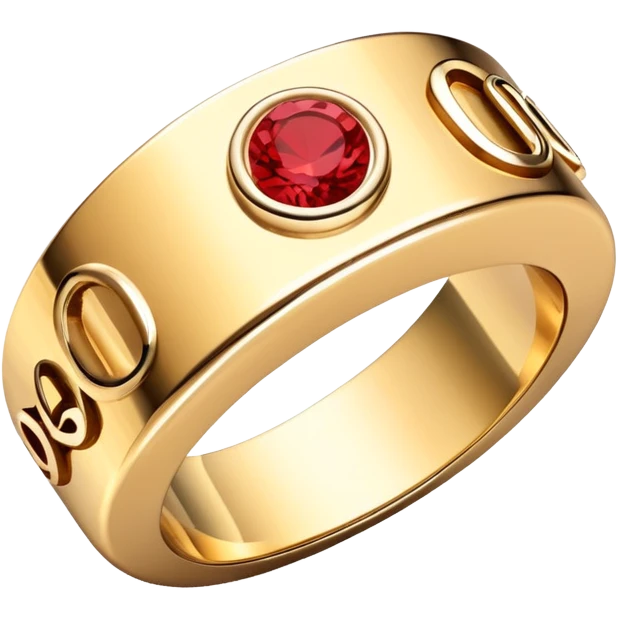 Ring Cartier love  emoji