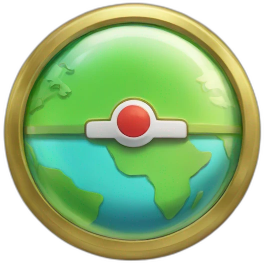 Global Trade Station Pokemon Badge  emoji
