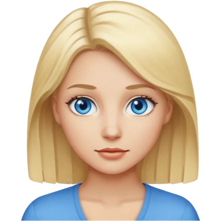 Woman blond emoji