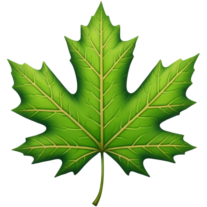 green maple leave emoji