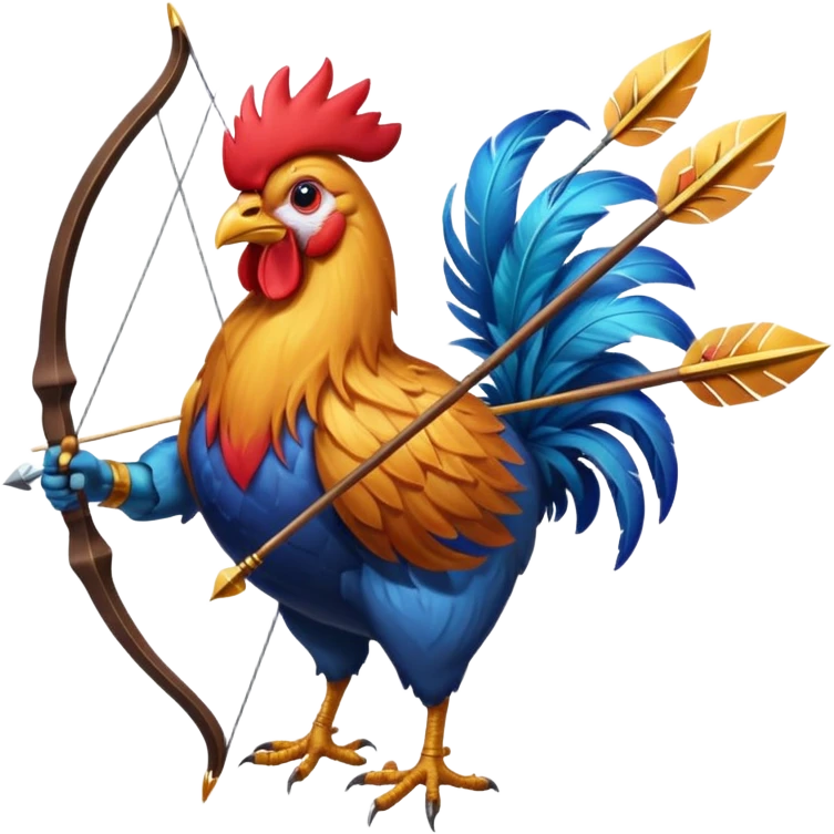rooster archer emoji
