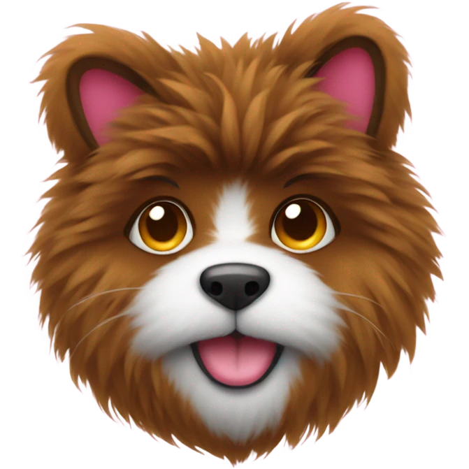 Heart with furr texture emoji